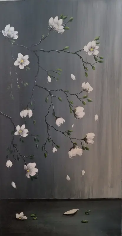 Akrylmålning Stillness av Pia K. Egeriis