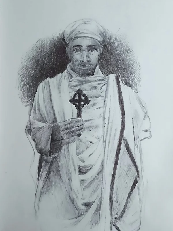 Etiopian Priest av David Asefaw