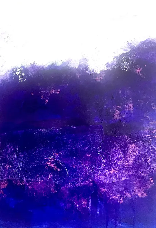 Akrylmålning Violet landscape av Gunilla Tuvin