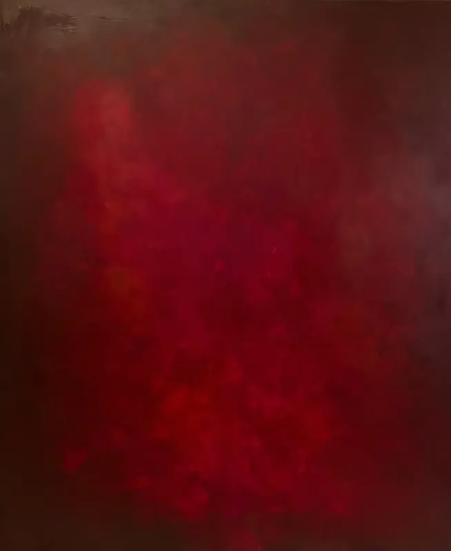 Akrylmålning Red Continuum I.   Reserverad av Anna Artistockholm Brandt