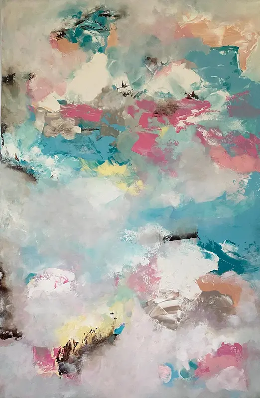 Akrylmålning Peaceful mind av Susanne Grahn