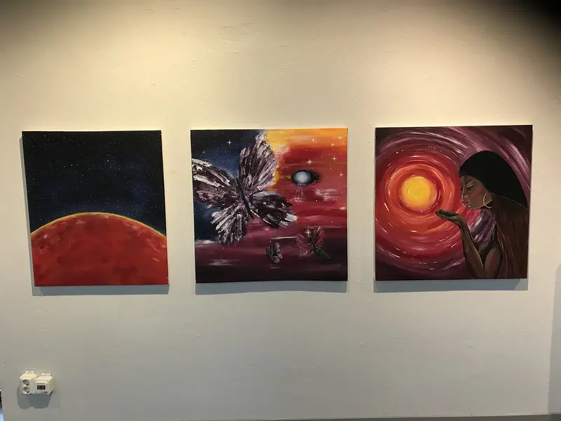 Akrylmålning Livets kraft av Martina Humbla