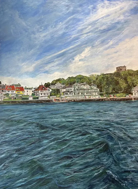 AkrylmÄlning Marstrand 𩔠av Sofia Jonasson