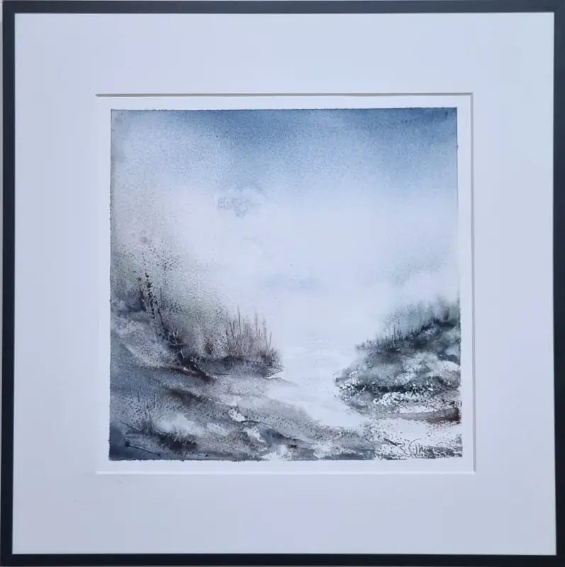 Akvarell Pale Horizon av Therese Sundström