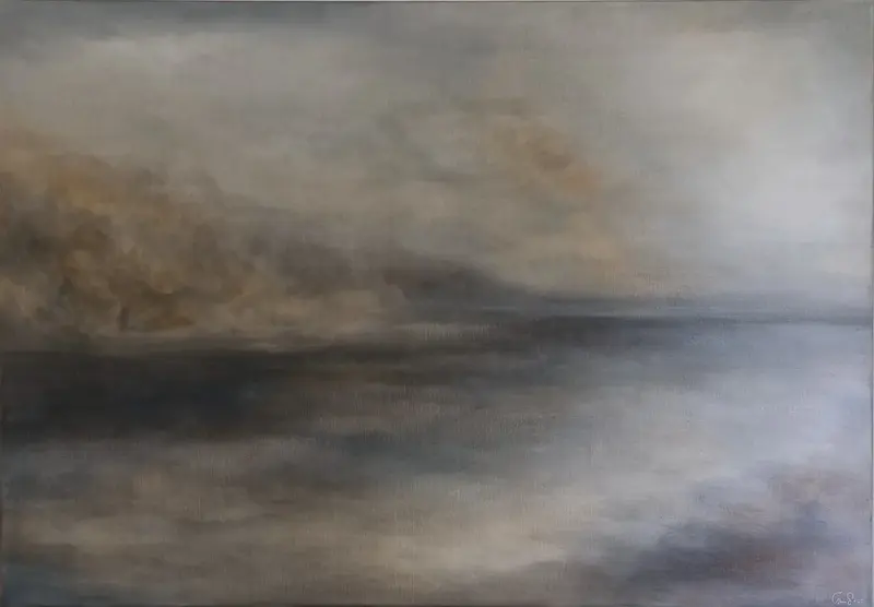 Akrylmålning Hush - let´s just stay here av Therese Sundström