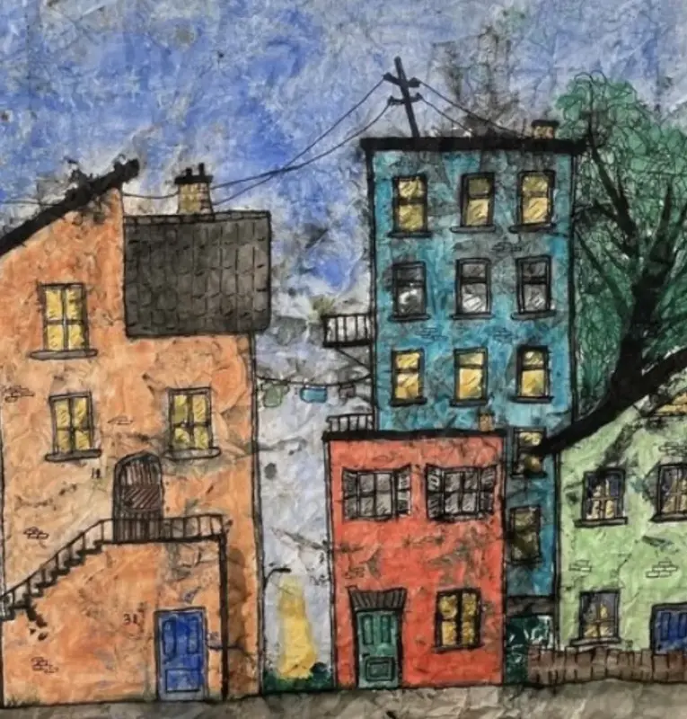 Gatan, inglasad av Otto Sundell