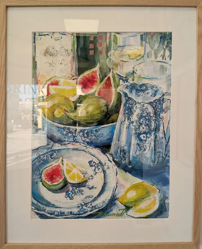 Akrylmålning Juicy blue av Tetiana Kozhushko