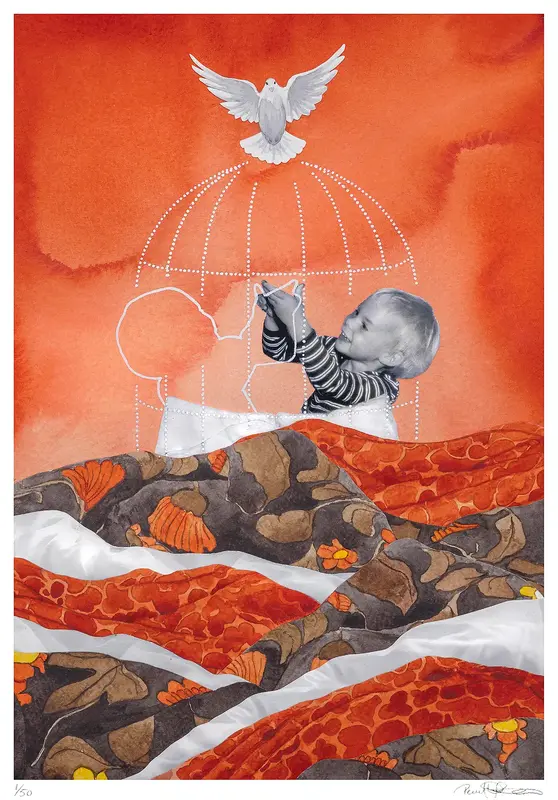 Akvarell Släppa taget av Pernilla Gustavsson