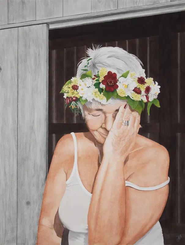 Akvarell I full blom av Jerker Idestam-Almquist