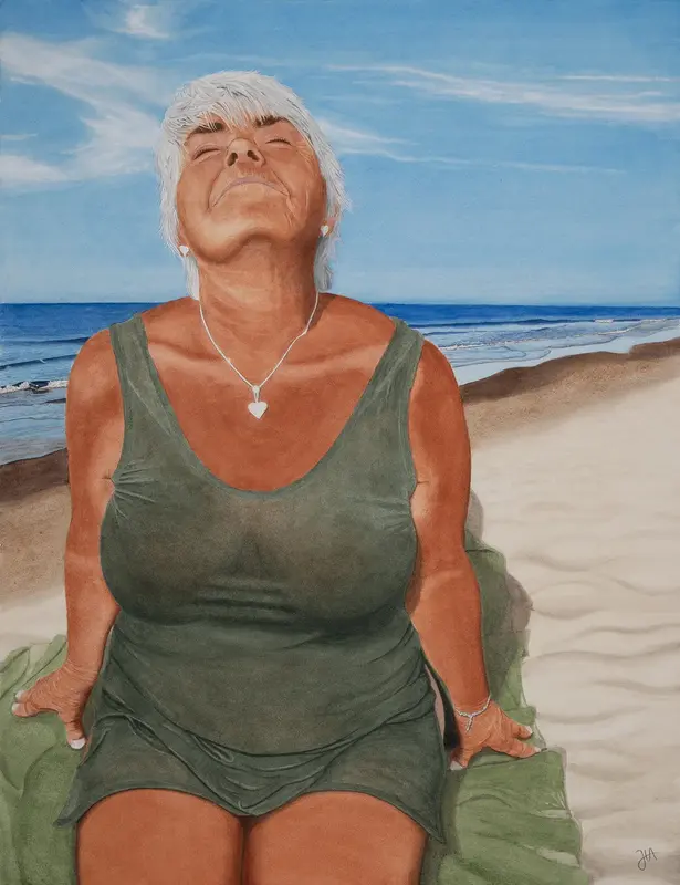 Akvarell Solvärme av Jerker Idestam-Almquist