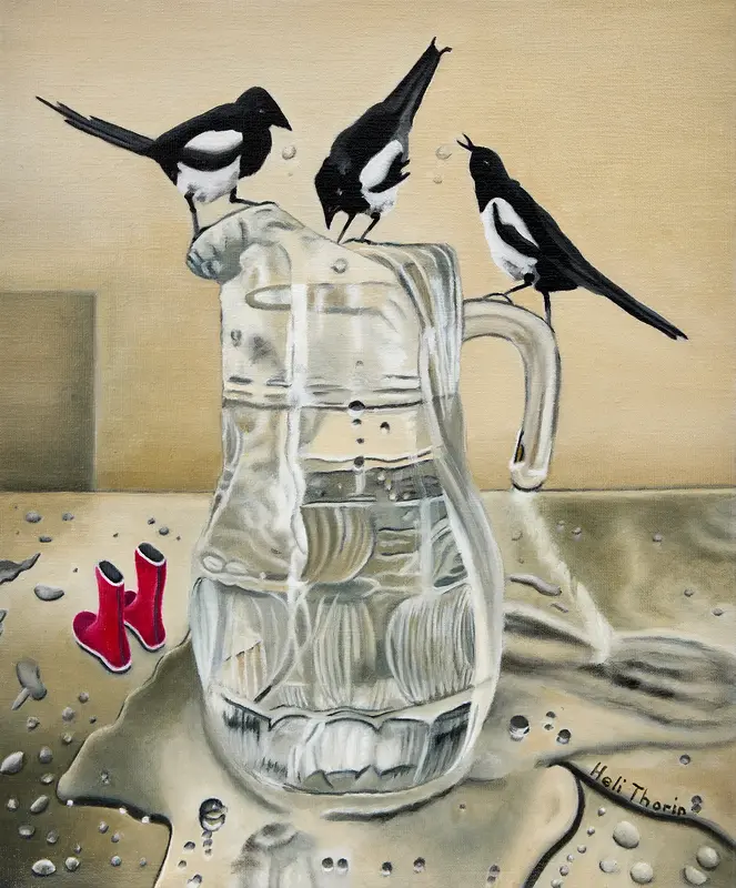 Oljemålning av Heli Thorin