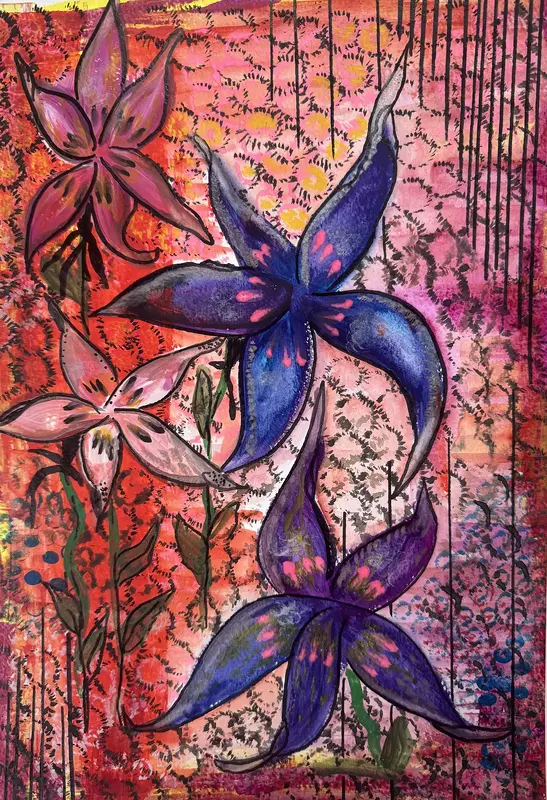 DANCING PETALS av Monica Rose Bergström (Monixx)