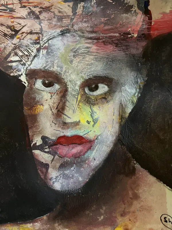 Tyst Blick av Inre Visage Redha