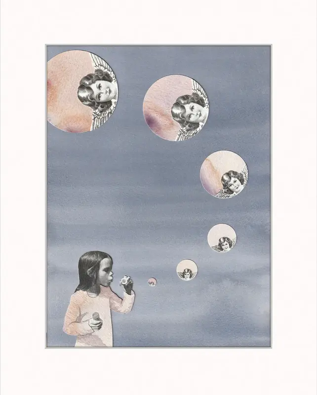 Akvarell Frihetsbubblor av Pernilla Gustavsson