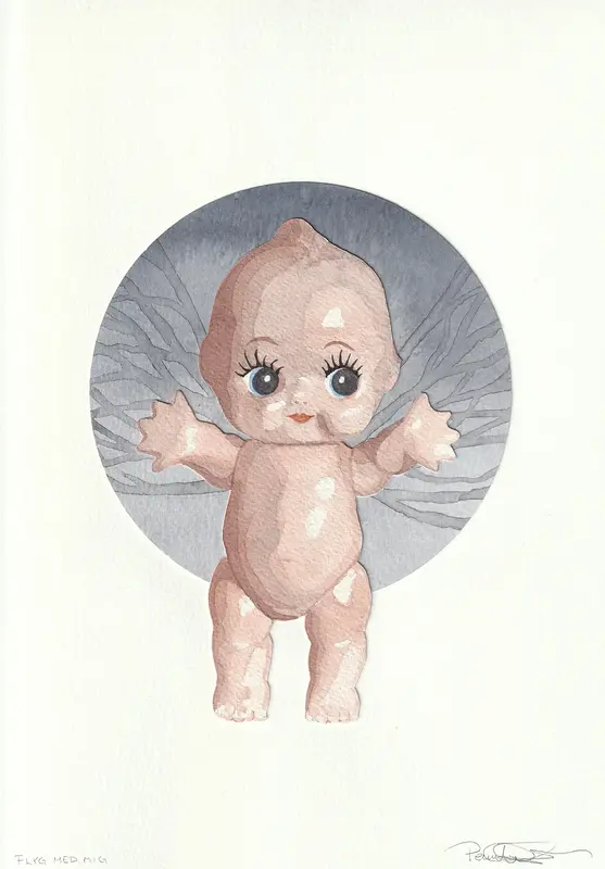 Akvarell Flyg med mig av Pernilla Gustavsson