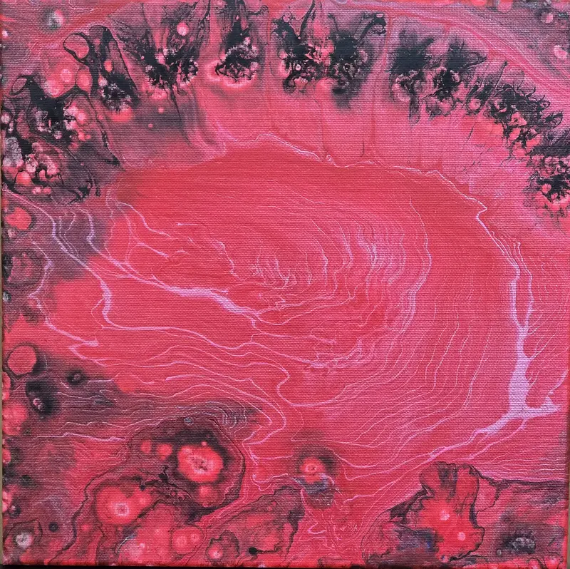 Akrylmålning Ignition av Marita Westerberg