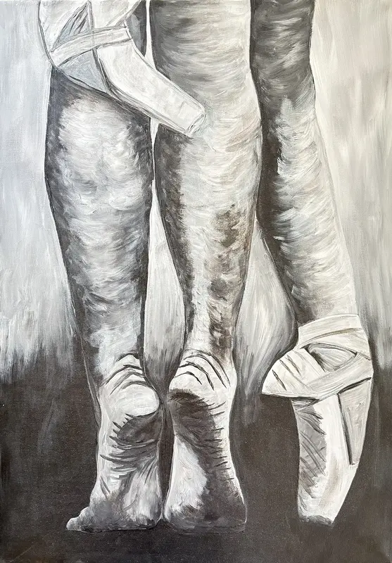 Akrylmålning Det dansande paret av Per Forsberg