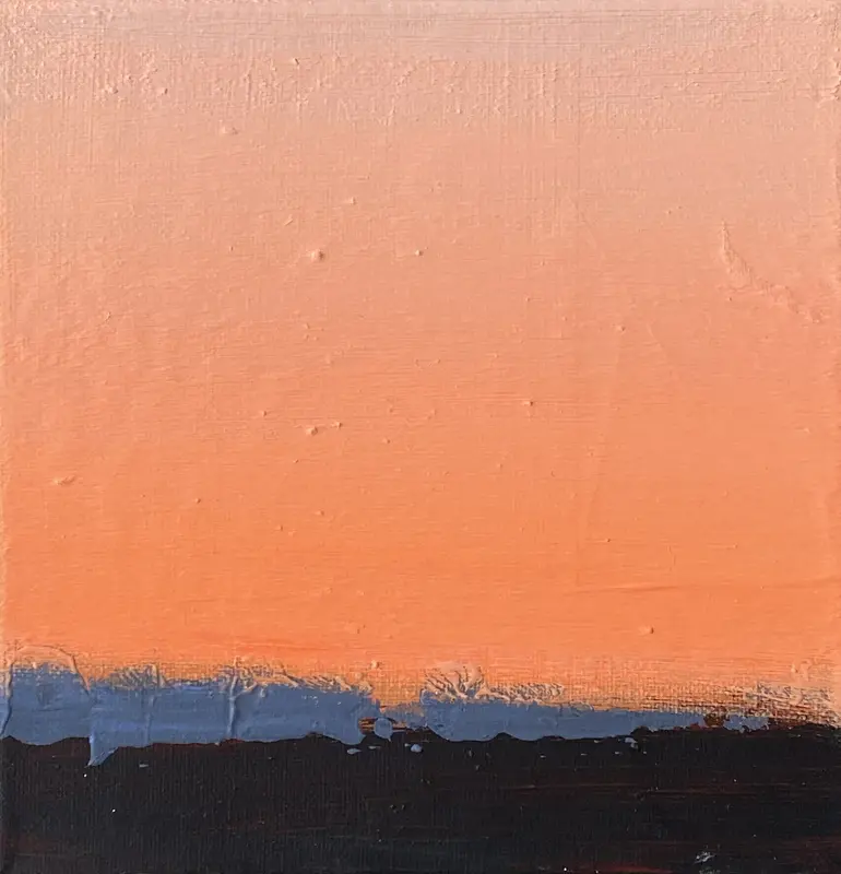 Akrylmålning Natthimmel 2 av Linnea Larsson