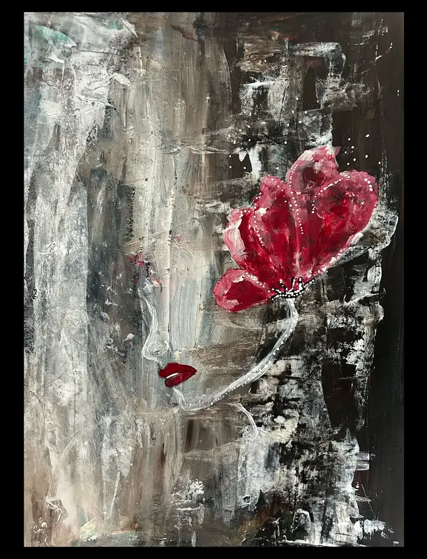 Akrylmålning av Maria Axelsson