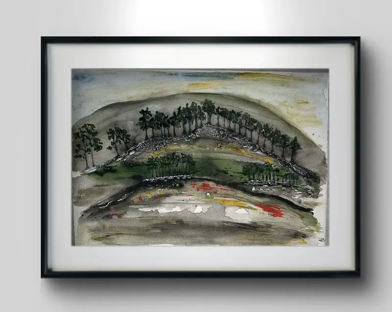 Akrylmålning av Johanna Norrgård