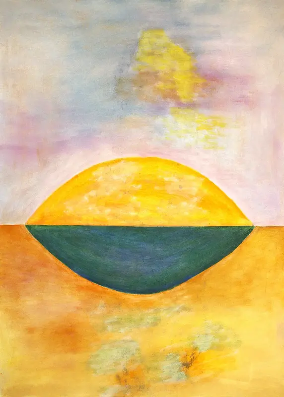 Oljemålning ”Summer YOGA - II”  -  oil painting av Gerhard Hofman