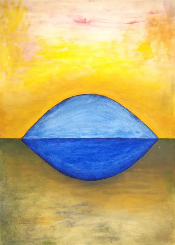 Oljemålning ”Winter YOGA - IV”  -  oil painting av Gerhard Hofman