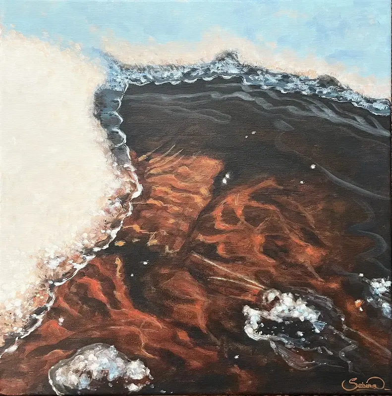 Akrylmålning Våris av Sabina Dalberg