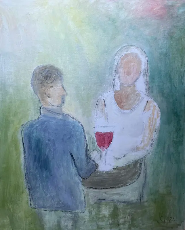 Oljemålning Valborg av Sara Berlin