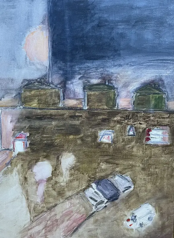 Oljemålning Morgonsekvens av Sara Berlin