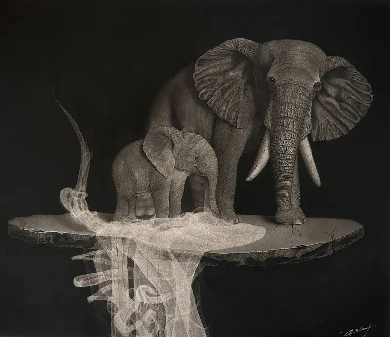 Smokey elephants av Carl Wendel