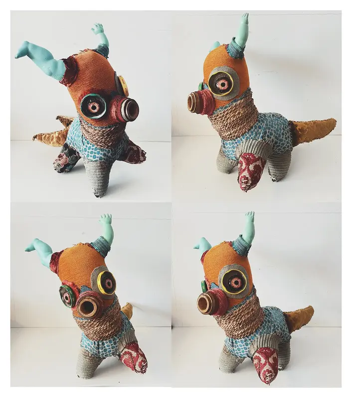 Skulptur Twintail Cozydragon av Stefan Thunström