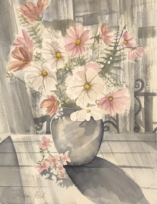 Akvarell Cosmos av Maria Eld