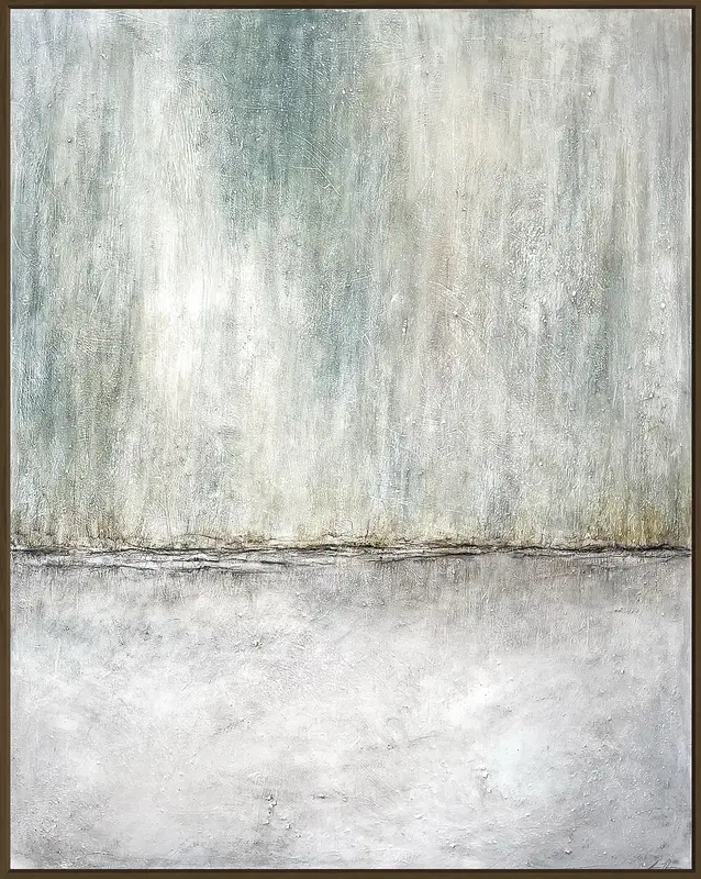 Akrylmålning Serene Contrast av Lena Johnson