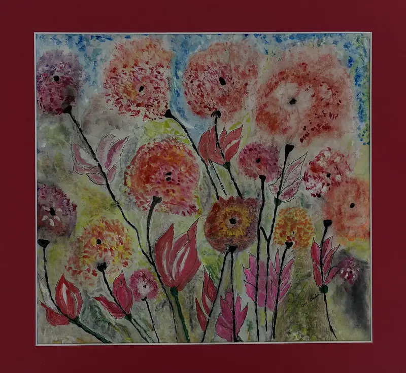 Pink mix, inkl. passepartout av Siv Sundell