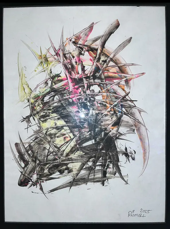 Akrylmålning KAOS av Ronald Rumell