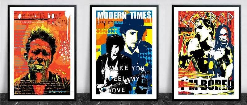 Tom Waits - Bob Dylan - Iggy Pop av Ola Carlberg