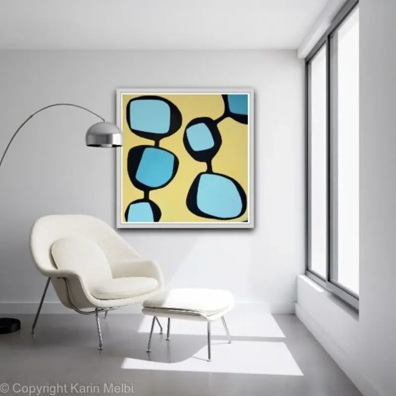 Akrylmålning Individuality and togetherness av Karin Melbi