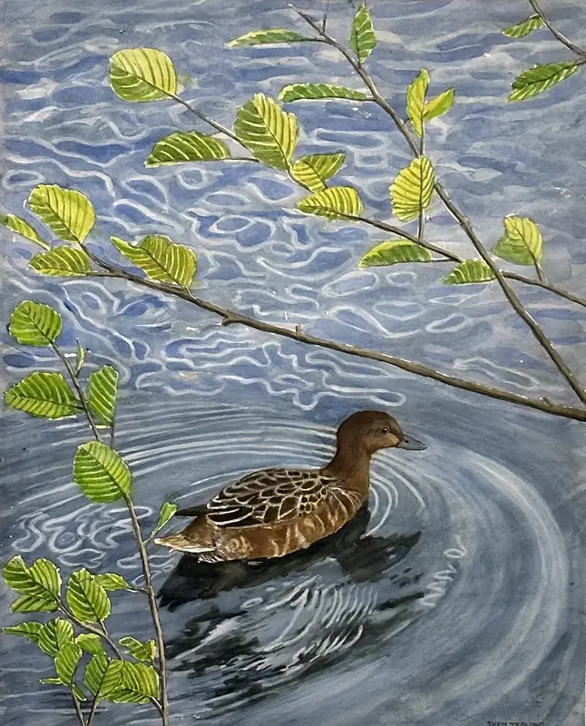 Akvarell The And av Sven Teglund