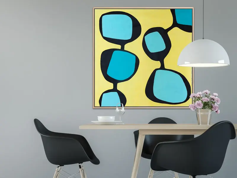 Akrylmålning Individuality and togetherness av Karin Melbi