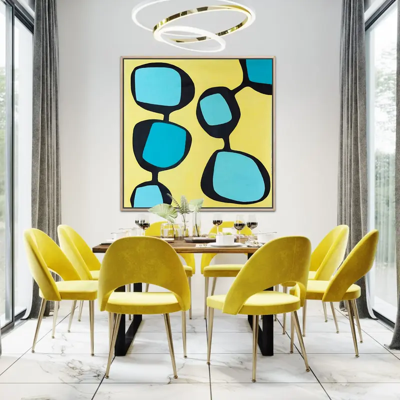 Akrylmålning Individuality and togetherness av Karin Melbi