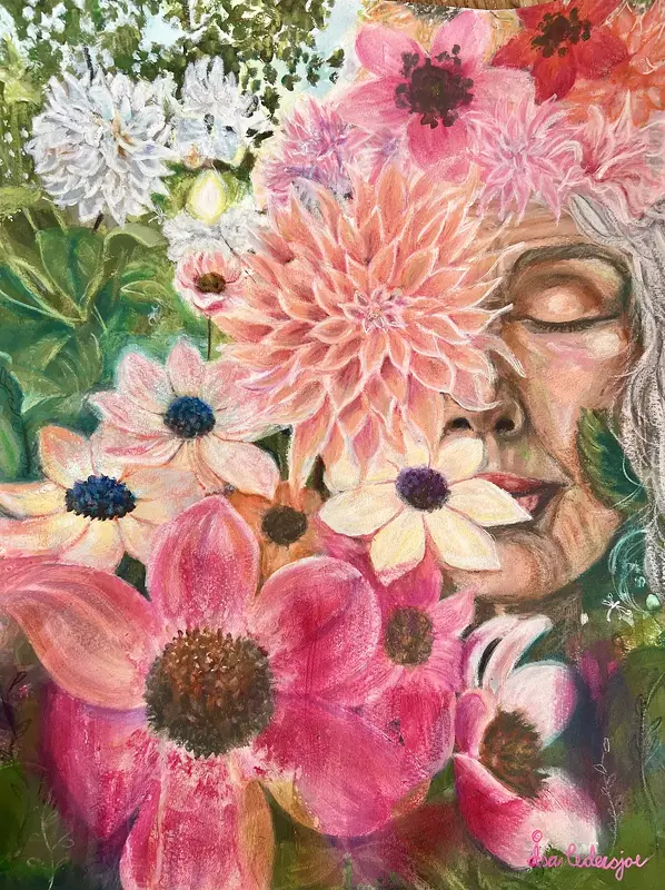 Dahlia meditation av Åsa Sjöberg Cederlöf