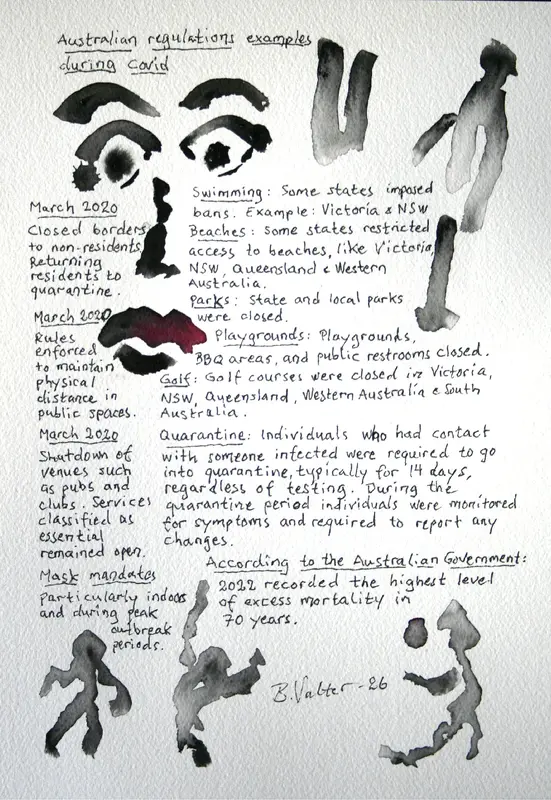 Australia during covid av Bernard Valter
