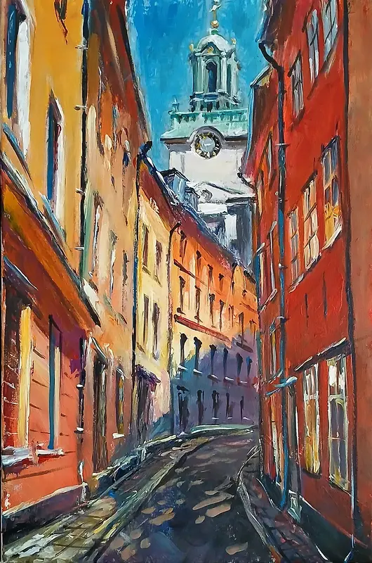 Oljemålning av Dimitri Zukov