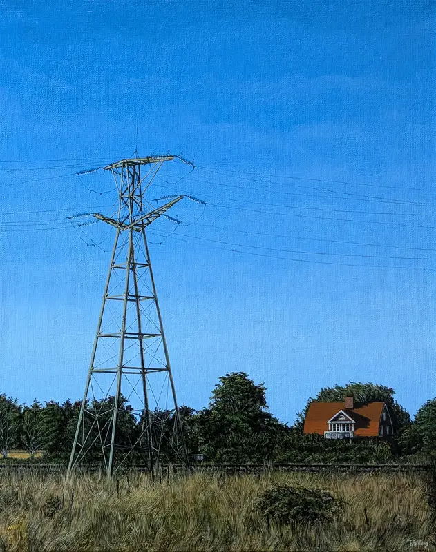 Oljemålning Hetta II av Tarek Tallberg