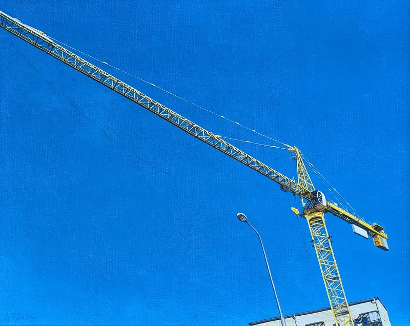 Oljemålning Hetta III av Tarek Tallberg