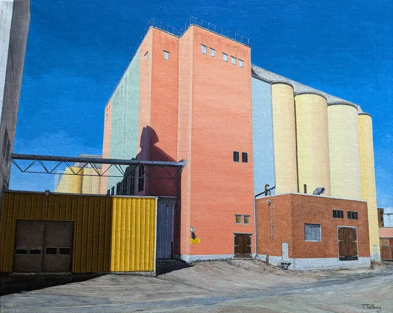 Oljemålning Hetta IV av Tarek Tallberg