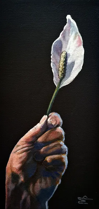 Akrylmålning Freden kallar av Mimmi MPs ArtCreations Pettersson