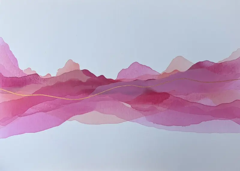 Akrylmålning Spring Fever av Martina Bogyo Sandgren