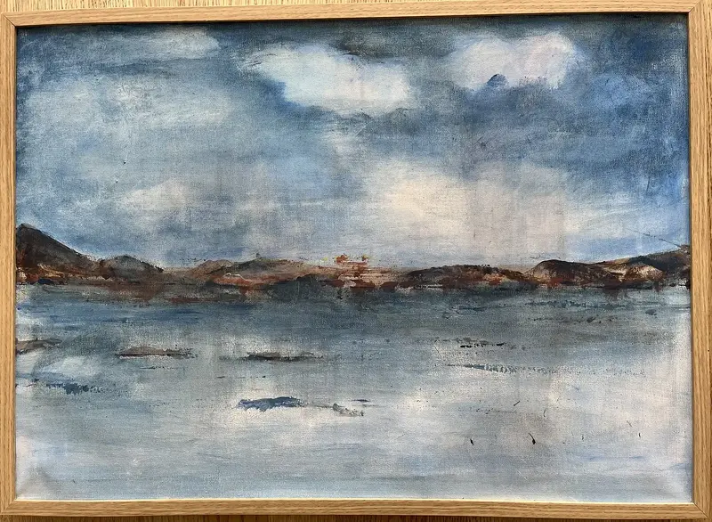 Akrylmålning av Lena von Platen