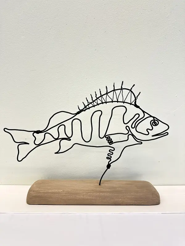 Skulptur Abborren av Sven Teglund